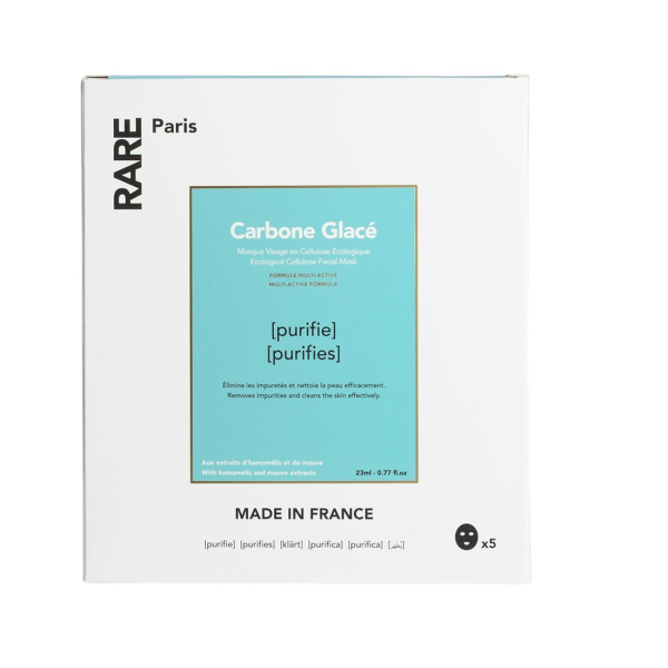 Rare Paris Carbone Glacé - Очищувальна маска для обличчя (5шт) Rare Paris Carbone Glacé - Очищувальна маска для обличчя (5шт)